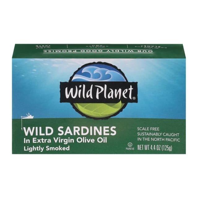 Wild Planet Wild pacific sardines, front of pack