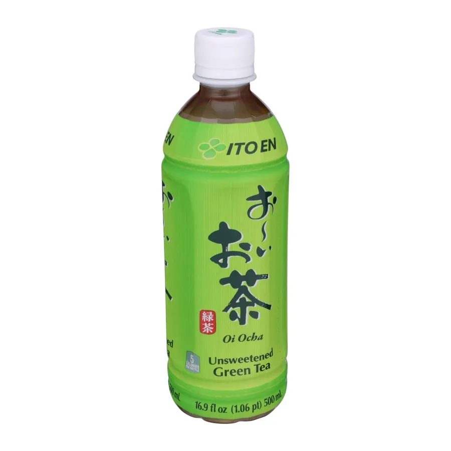 Ito En Unsweetened Green Tea, front of pack