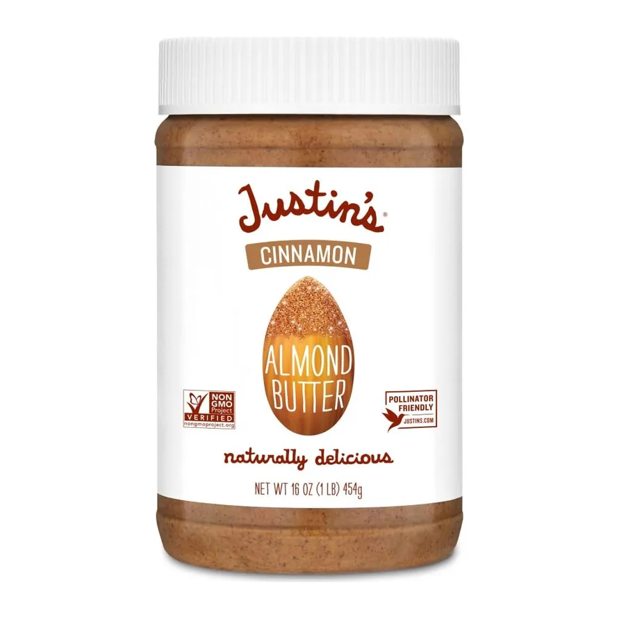Justin's Cinnamon Almond Butter, front of pack