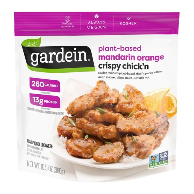 Gardein Plant-Based Mandarin Orange Crispy Chick'n, front of pack