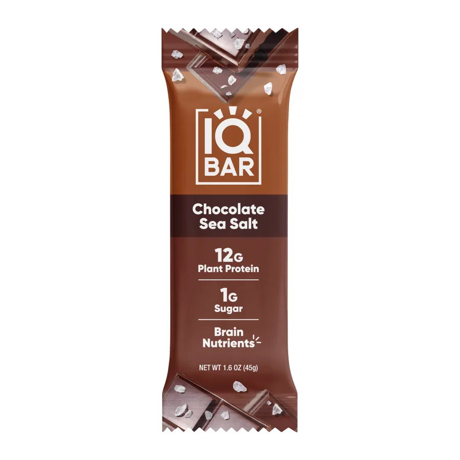 Iqbar Chocolate Sea Salt, front of pack