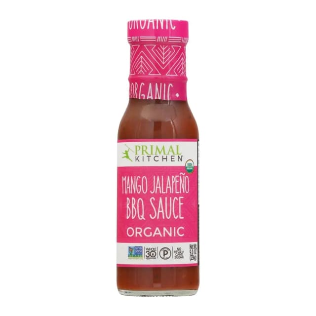 Primal Kitchen Organic Jalapeño Mango BBQ Sauce, front of pack