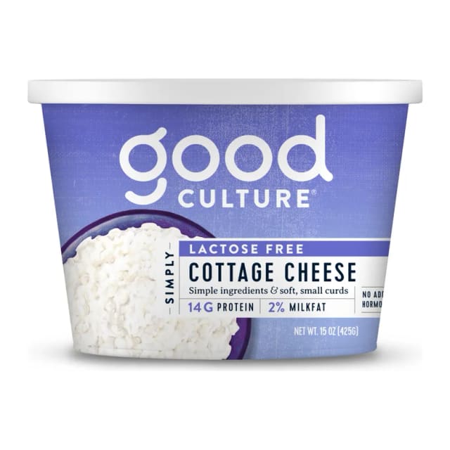 Good Culture Cottage Cheese, front of pack