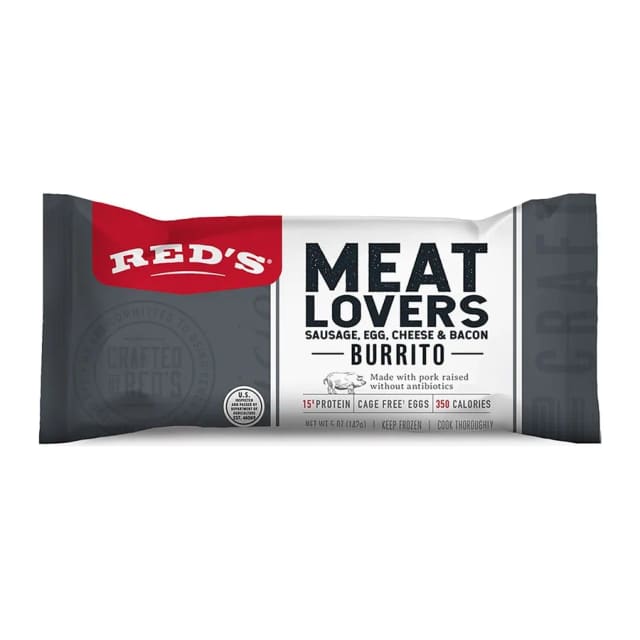 Red's Meat lovers sausage egg, front of pack