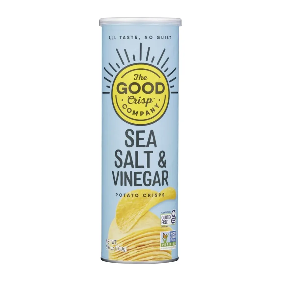The Good Crisp Company Stacked Potato Crisps - Sour Cream & Onion, front of pack