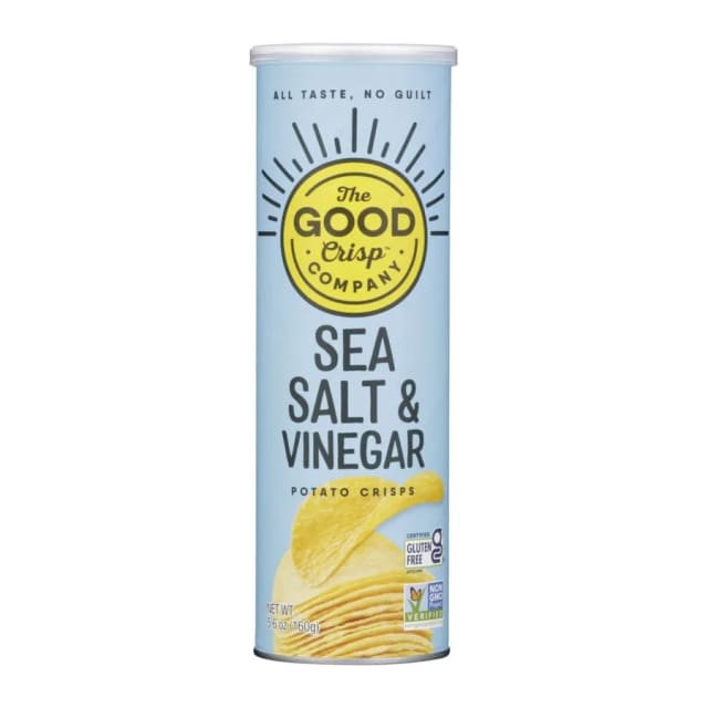 The Good Crisp Company Stacked Potato Crisps - Sour Cream & Onion, front of pack