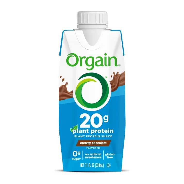 Orgain Plant Protein Shake Creamy Chocolate, front of pack
