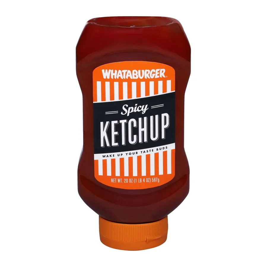 Whataburger Spicy Ketchup, front of pack