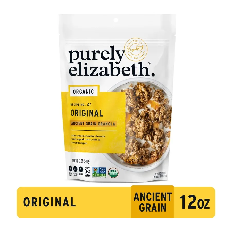 Purely Elizabeth. Original Ancient Grain Granola, front of pack