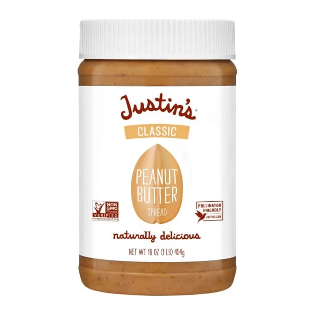 Justin's Classic Peanut Butter, front of pack