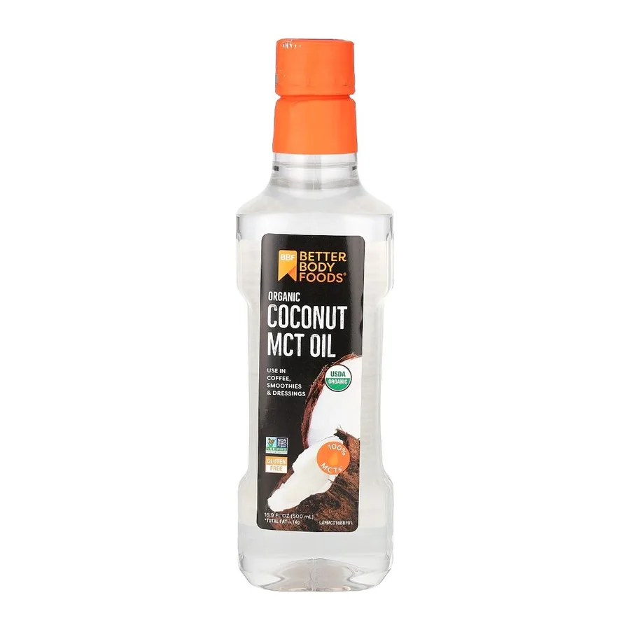 Betterbody Foods Organic Coconut MCT Oil, front of pack