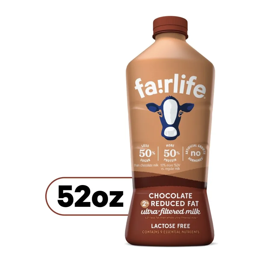 Fairlife Chocolate 2% Reduced Fat, front of pack