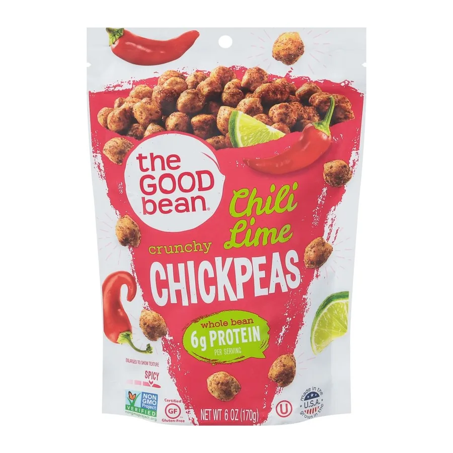 The Good Bean Chili Lime Chickpeas, front of pack