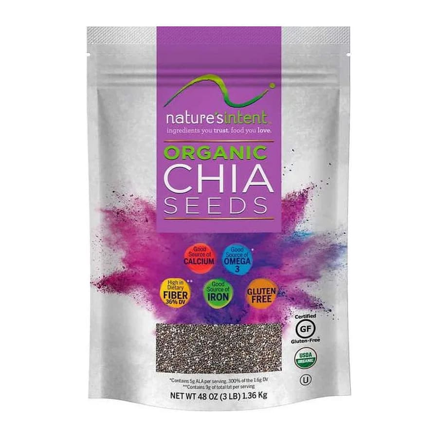 Nature's Intent Organic Chia Seeds, front of pack