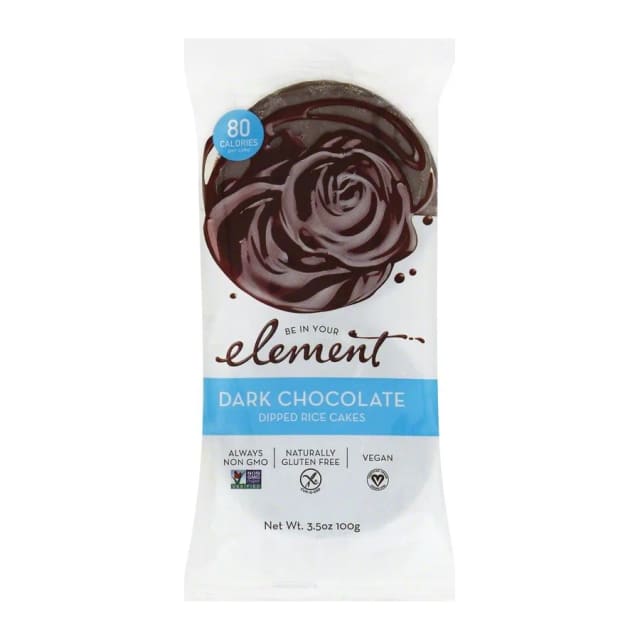 Element Dark chocolate rice cake, front of pack