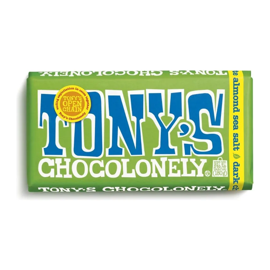 Tony's Chocolonely Tonys chocolate, front of pack