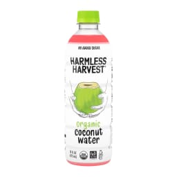 Harmless Harvest Coconut water, front of pack
