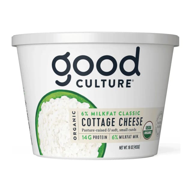 Good Culture Double cream classic cottage cheese, front of pack