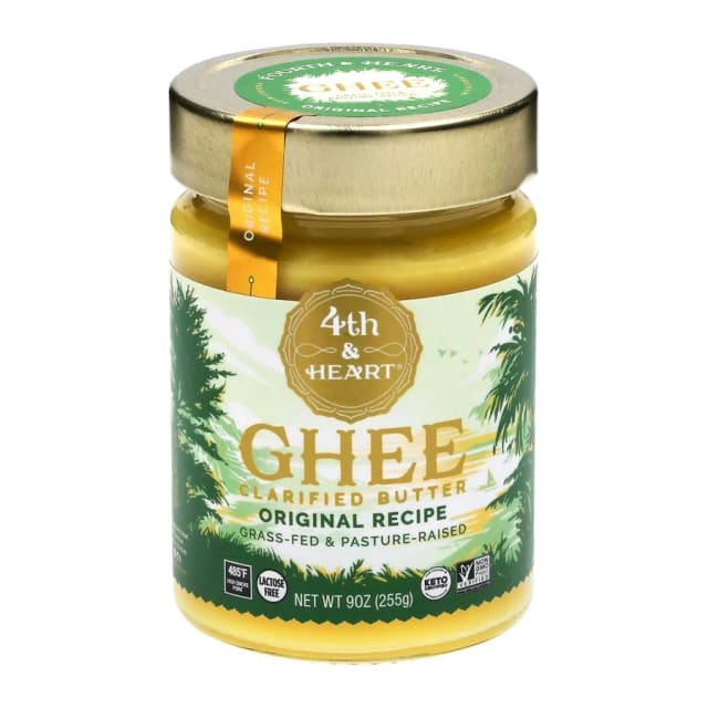 4th Heart Original grassfed ghee butter by ounce, front of pack