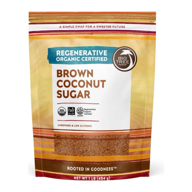 Big Tree Farms Organic Brown Coconut Sugar, front of pack