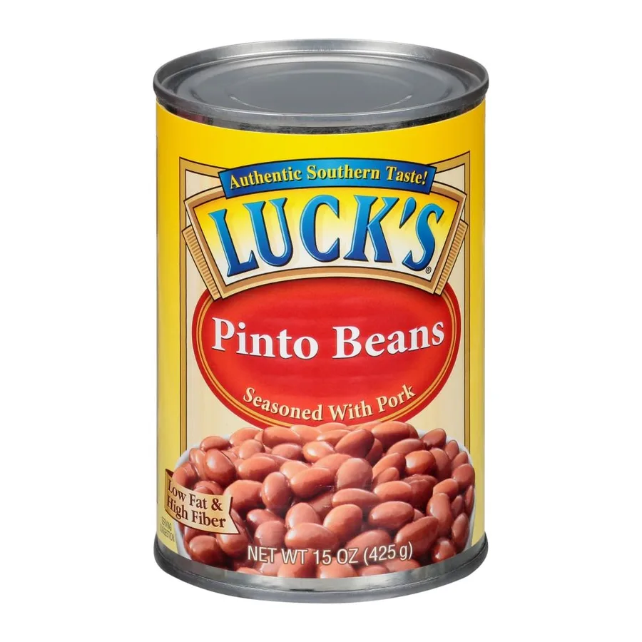 Luck's Pinto Beans Seasoned With Pork, front of pack