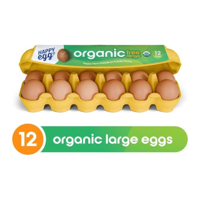 Happy Egg Co. Organic egg, front of pack