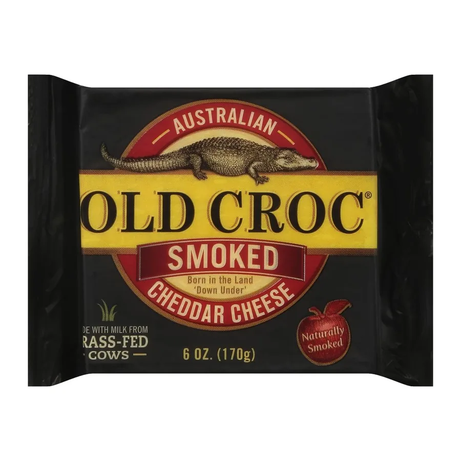 Old Croc Smoked Sharp Cheddar, front of pack