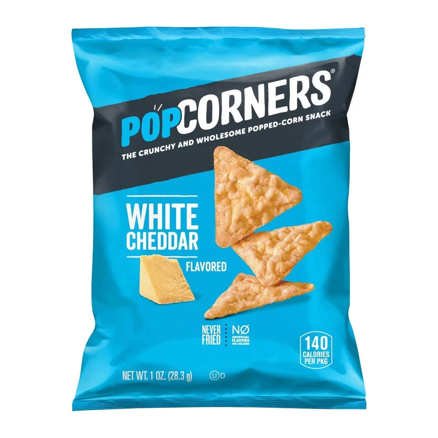 Popcorners White cheddar, front of pack