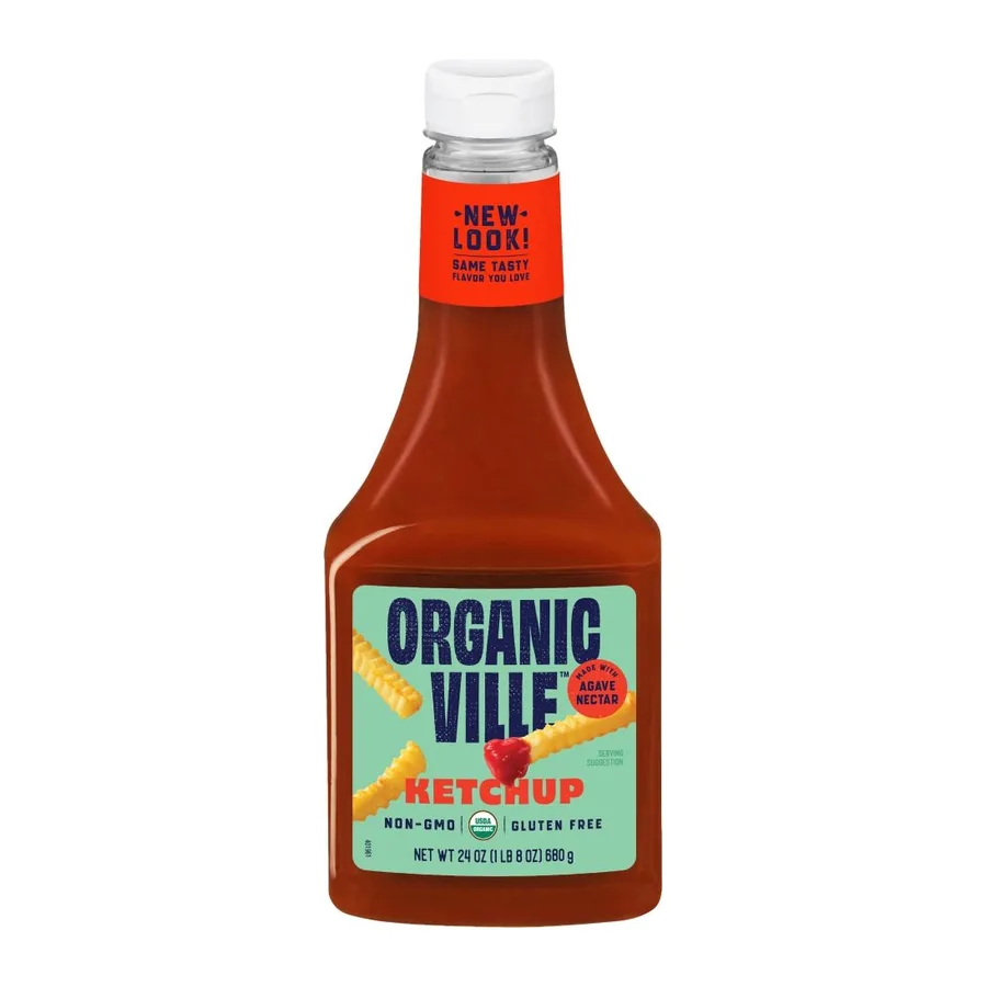 Organicville Organic ketchup, front of pack