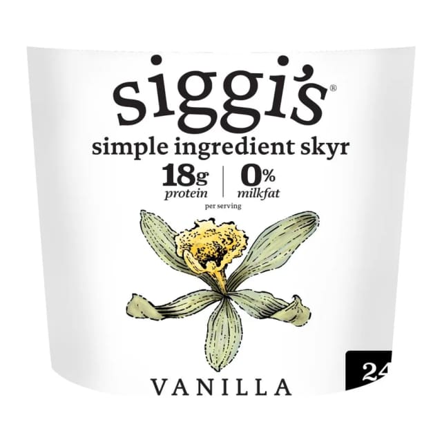 Siggi's Vanilla skyr icelandic-style strained non-fat yogurt, front of pack