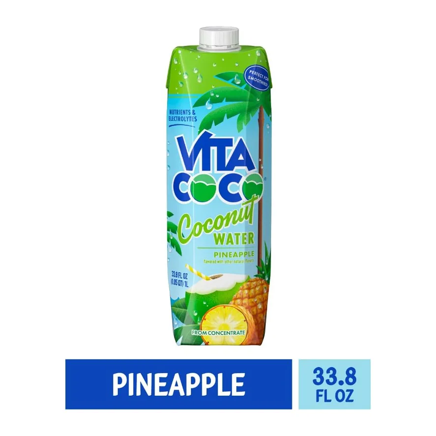 Vita Coco Coconut Water With Pineapple, front of pack
