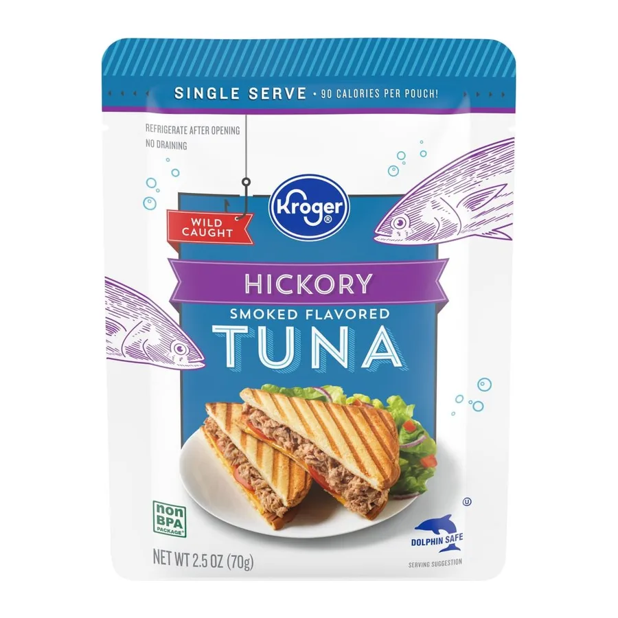 Kroger Hickory smoked flavored tuna, front of pack