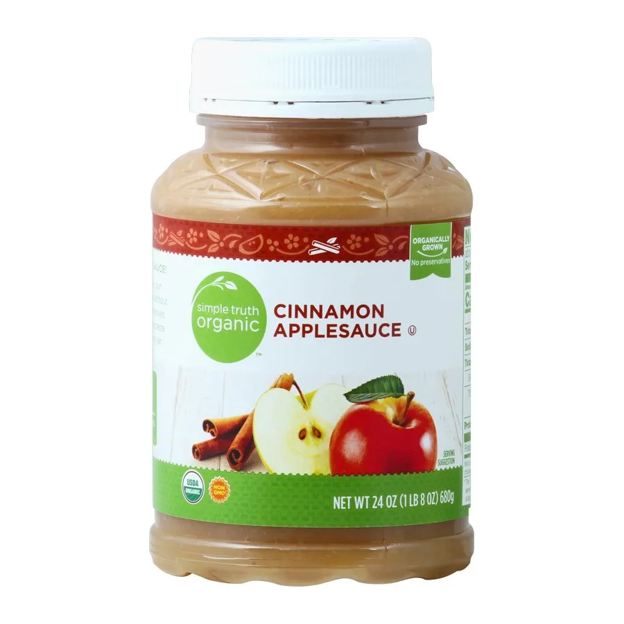 Simple Truth Cinnamon Applesauce, front of pack