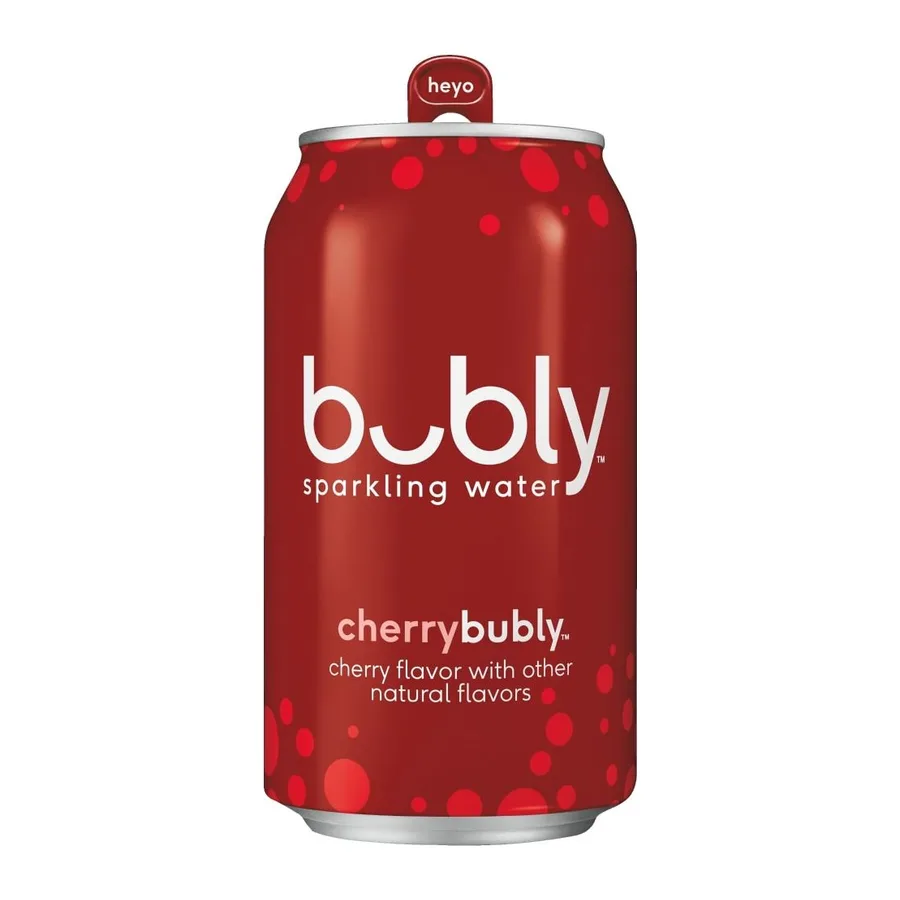 Bubbly Bubly Sparkling Water, front of pack
