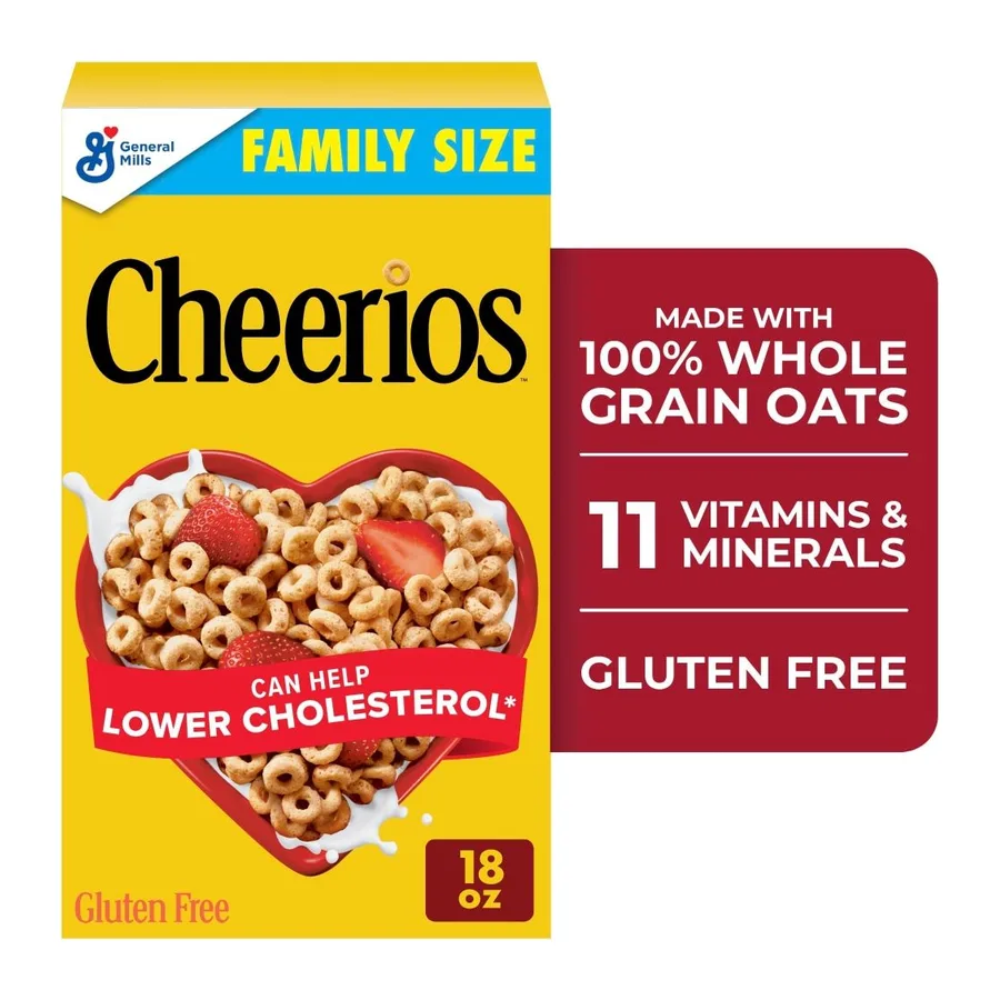 Cheerios Original Gluten Free Breakfast Cereal, front of pack