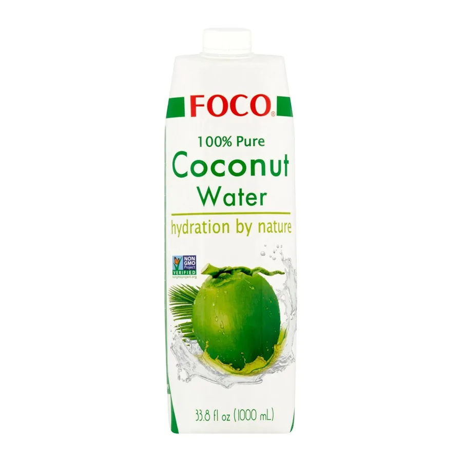 Foco Coconut Water, front of pack