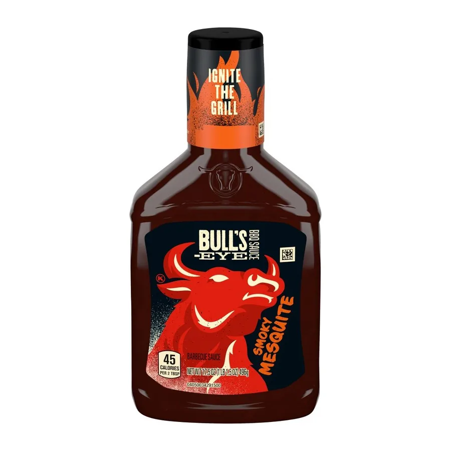Bull's-Eye Barbecue sauce, front of pack