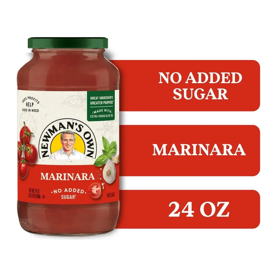 Newman's Own Marinara sauce, front of pack