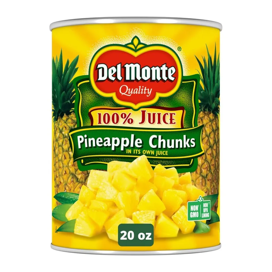 Del Monte Pineapple Chunks, front of pack
