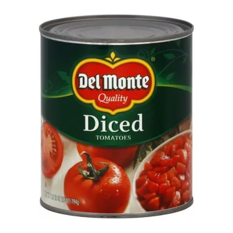 Del Monte Diced tomatoes, front of pack