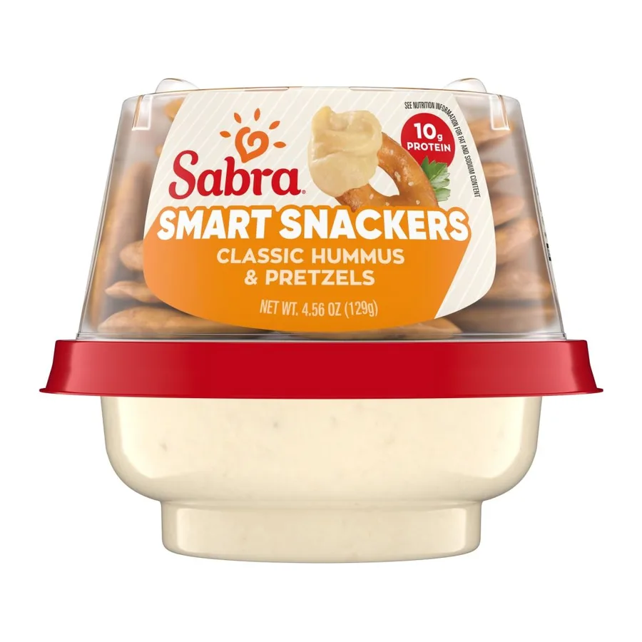 Sabra Classic hummus snacker, front of pack
