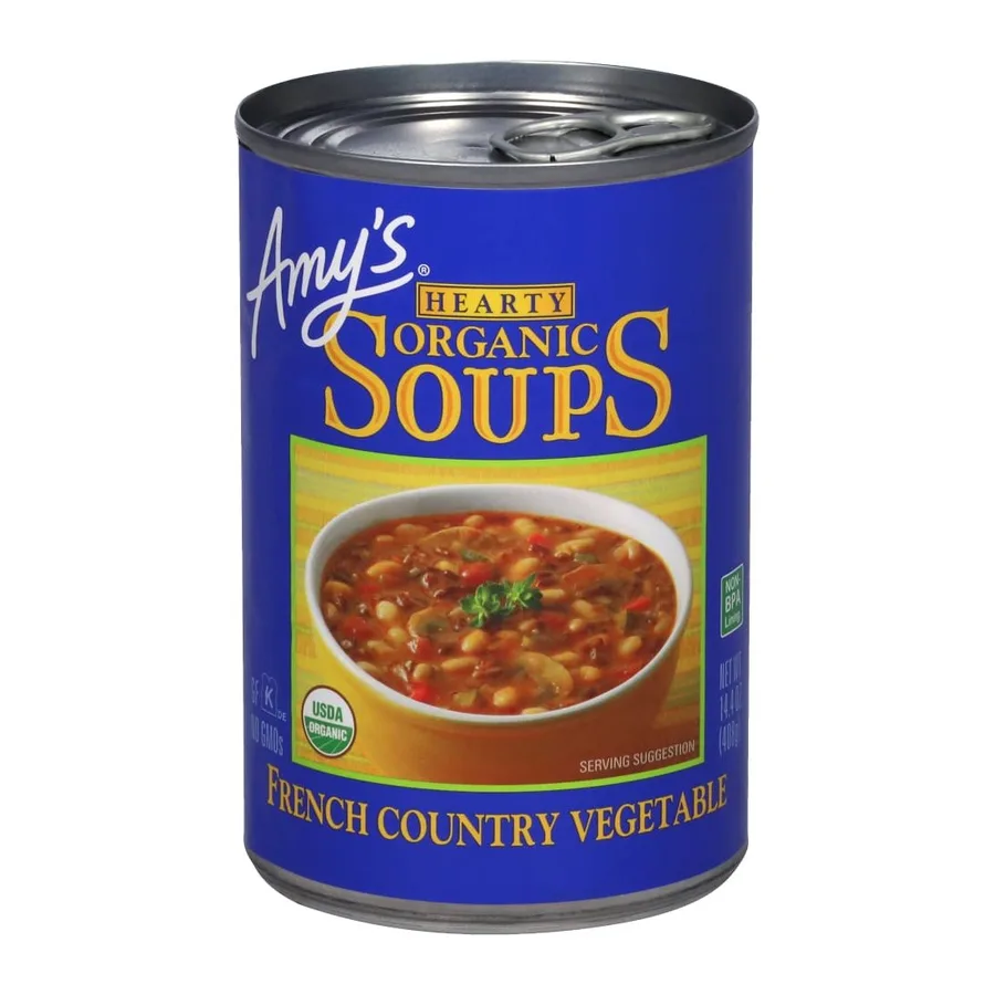 Amy's French Country Vegetable Soup, front of pack