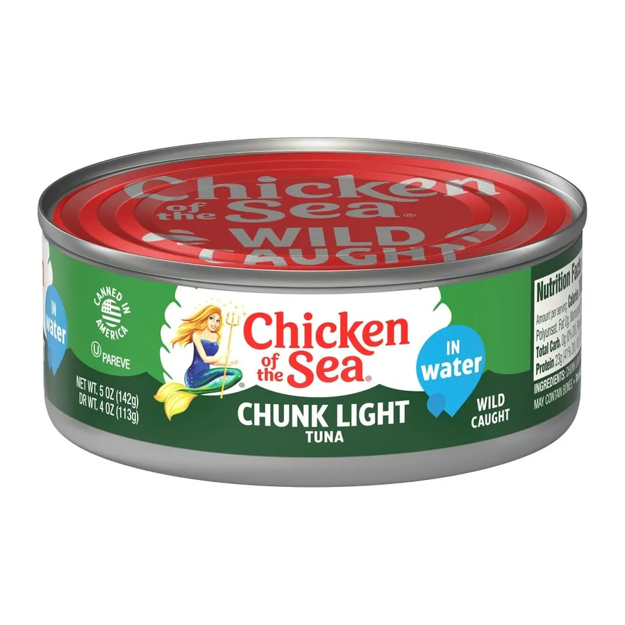 Chicken of the Sea Tuna in water, front of pack