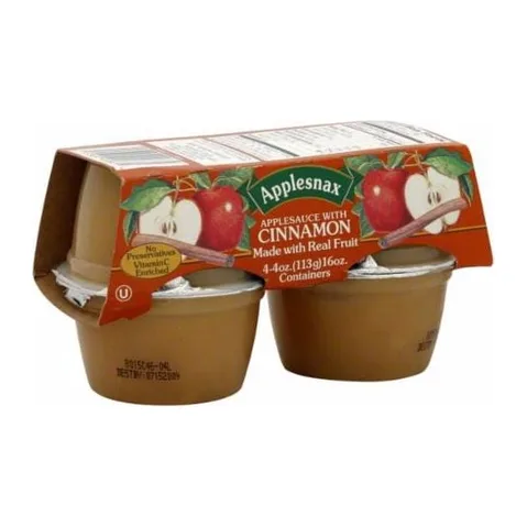 Applesnax Cinnamon Applesauce, front of pack