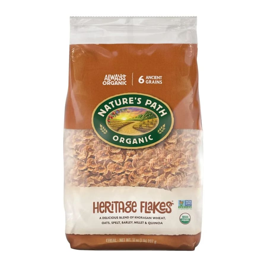 Nature's Path Heritage Flakes Cereal, front of pack