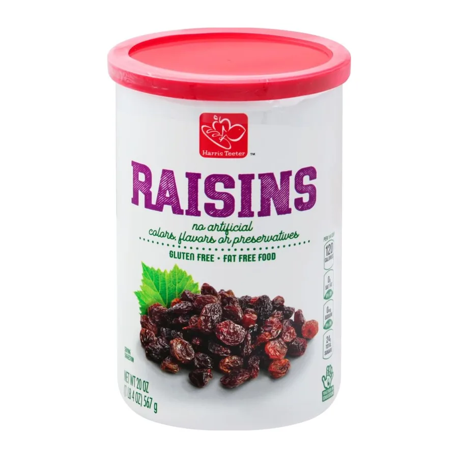 Harris Teeter Raisins, front of pack