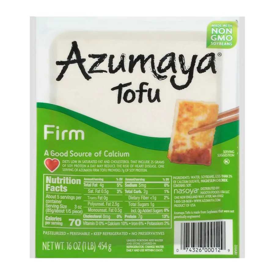 Azumaya Firm Tofu, front of pack