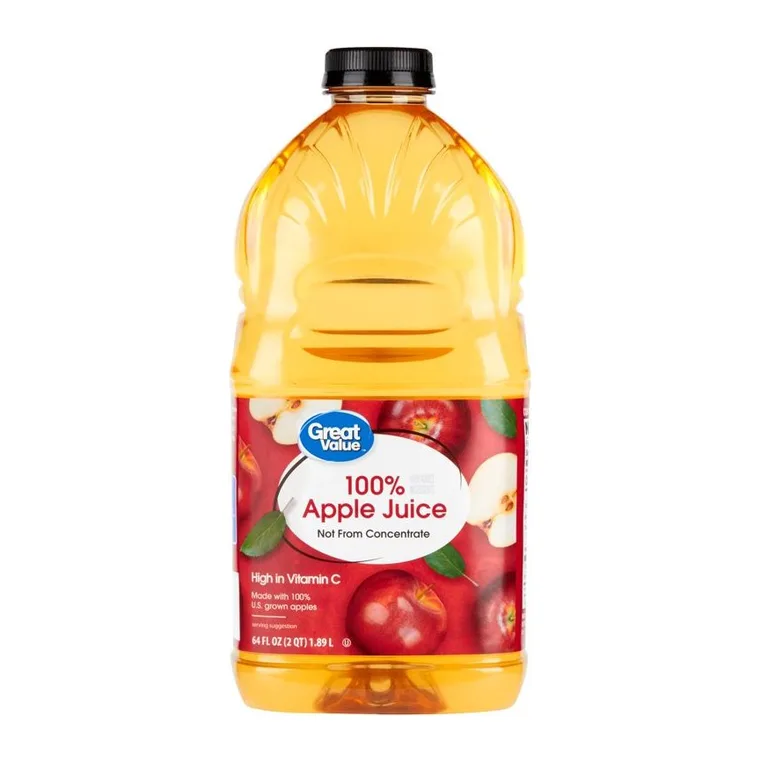 Great Value 100% Apple Juice, front of pack