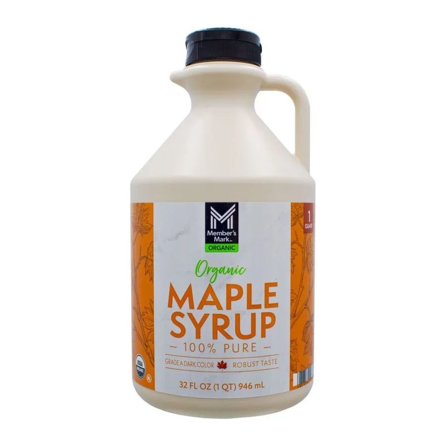 Member's Mark Organic 100% Pure Maple Syrup, front of pack