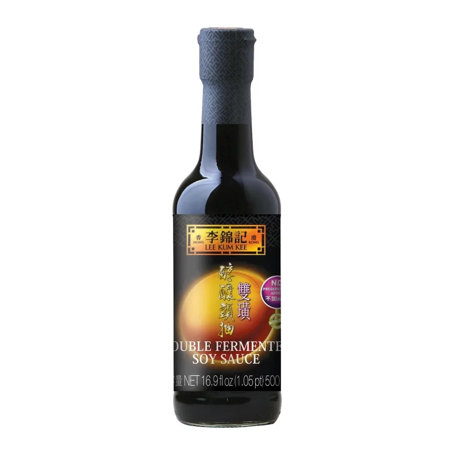 Lee Kum Kee Double Deluxe Soy Sauce, front of pack